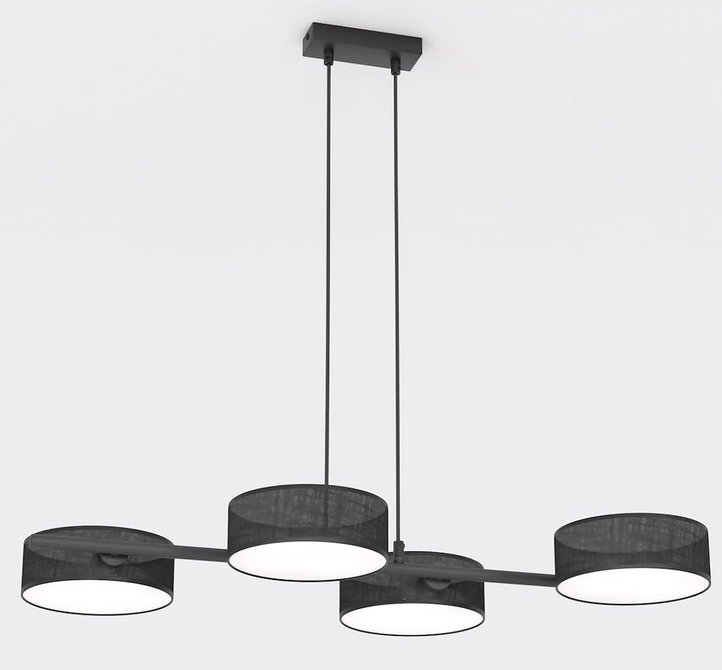 Emibig Drumz Pendelleuchte 4x10 W schwarz 1562/4
