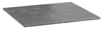 Defra Konglomerat Etna Black Naphtha-Arbeitsplatte 50.5x46 cm schwarz MZ-K-BLA-0122