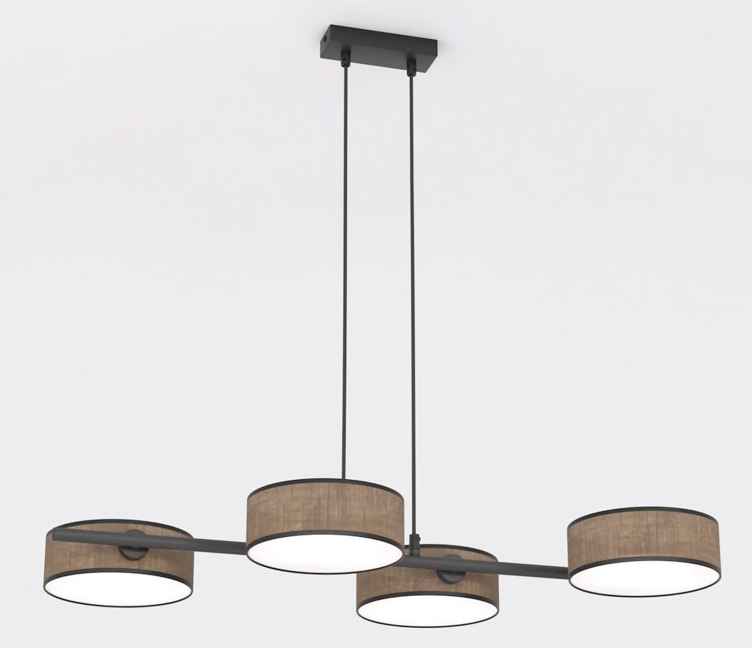 Emibig Drumz Pendelleuchte 4x10 W braun 1563/4