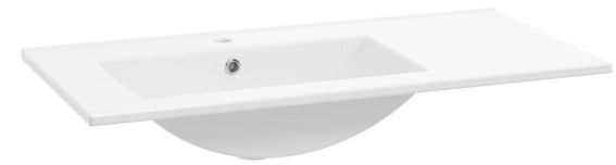 Defra Plan Waschbecken 91x46 cm rechteckig Möbel weiß 1725