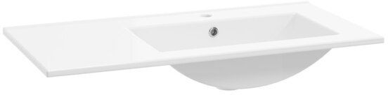 Defra Plan Waschbecken 91x46 cm rechteckig Möbel weiß 1729