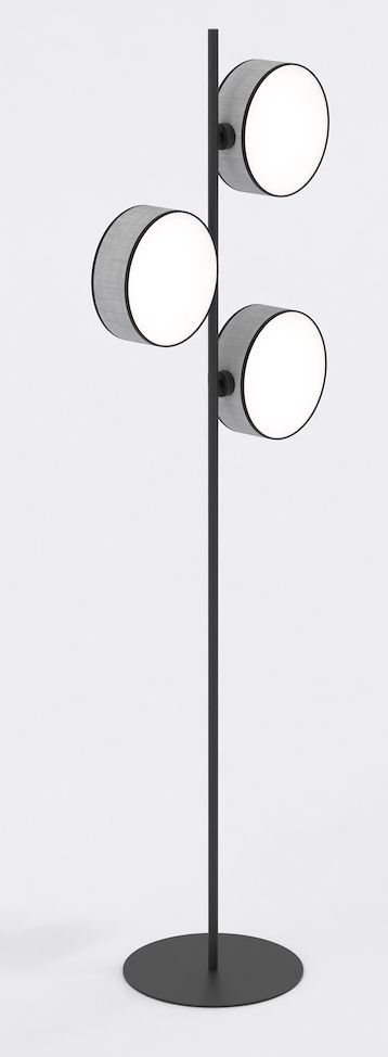 Emibig Drumz Stehlampe 3x10 W grau 1564/LP3