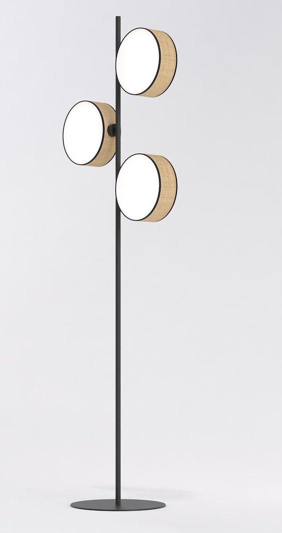 Emibig Drumz Stehlampe 3x10 W beige 1565/LP3