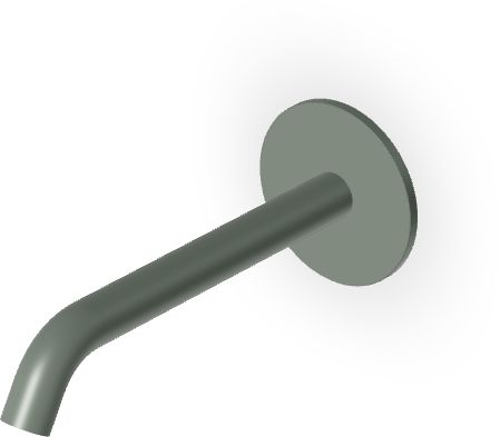 Zucchetti Pan S Auslauf für Badewannenarmatur für Badewanne || Z92261.V7