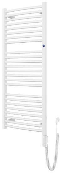 Instal Projekt Omega R Electro Elektrischer Heizkörper 127.8x50 cm weiß OMERAE-50/120+GH-06C1