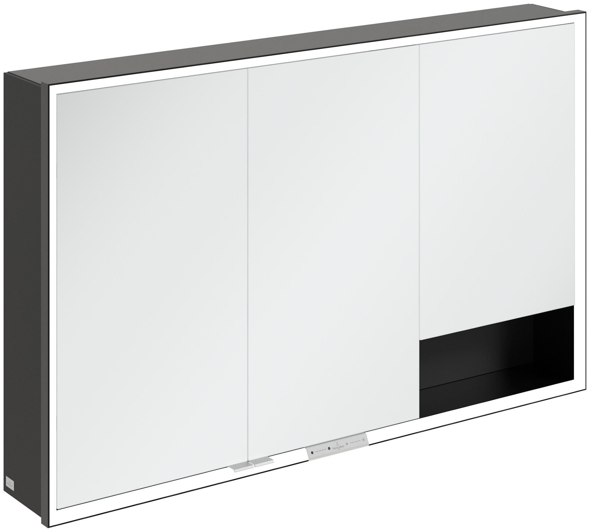 Villeroy & Boch My View+ Kabinett 120x16.8x75 cm Spiegelschrank schwarz B48112VL