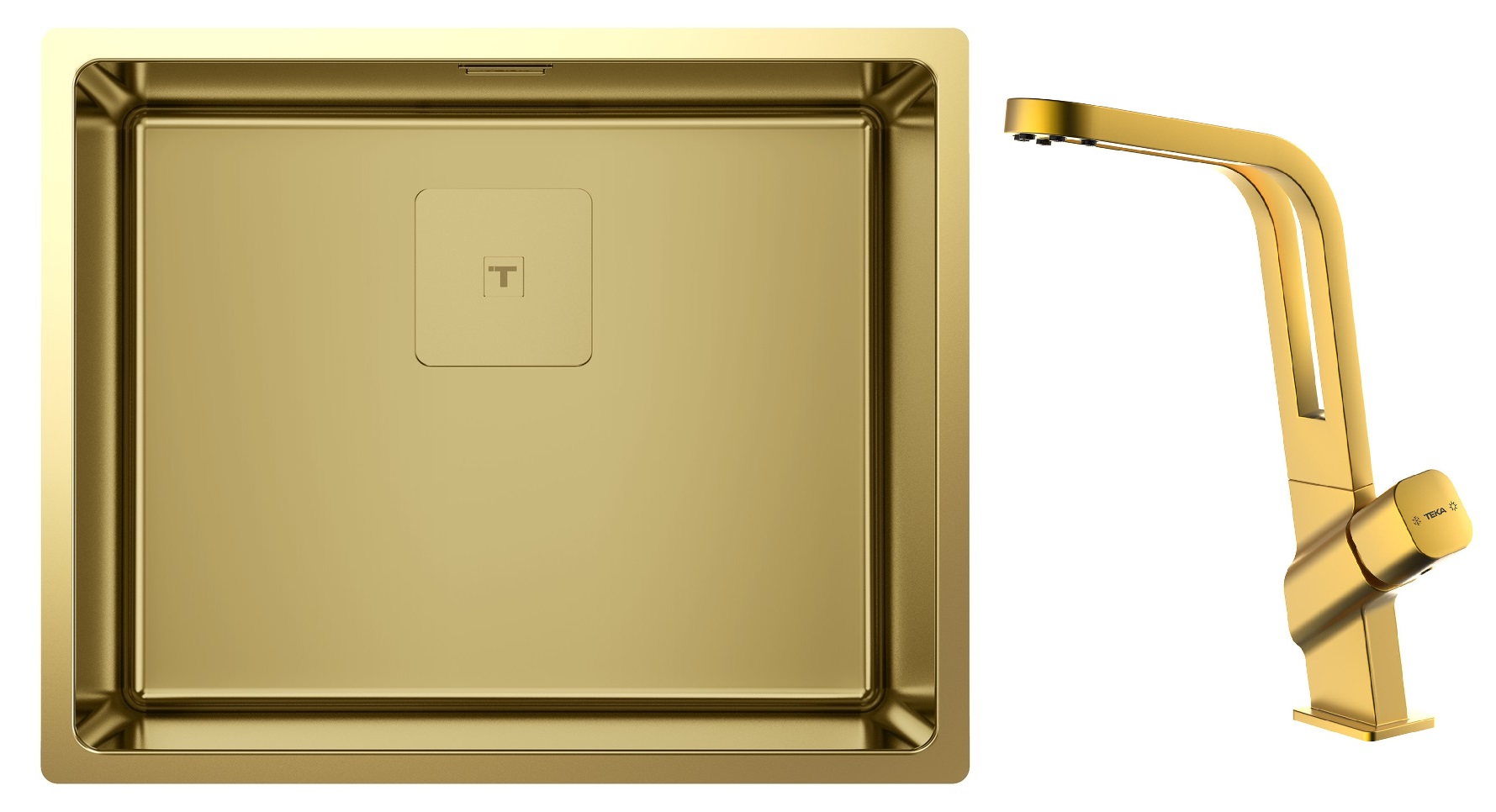 Set Stahlspüle Teka Flexlinea 115000023, Küchenarmatur Teka ICO 116030032