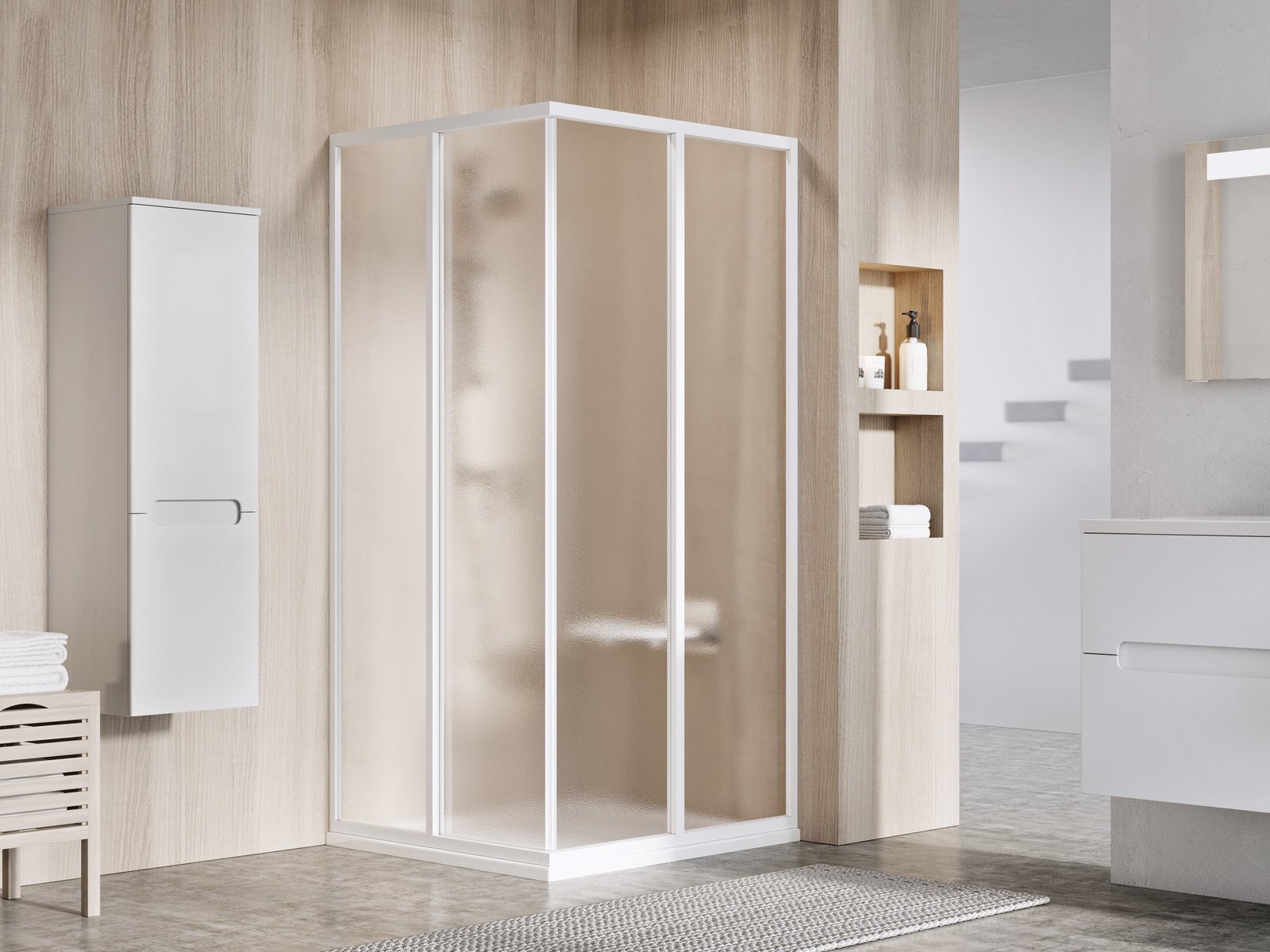 Ravak Supernova Dusche 90x90 cm quadratisch weiß Glanz/ 14V701O2ZGS