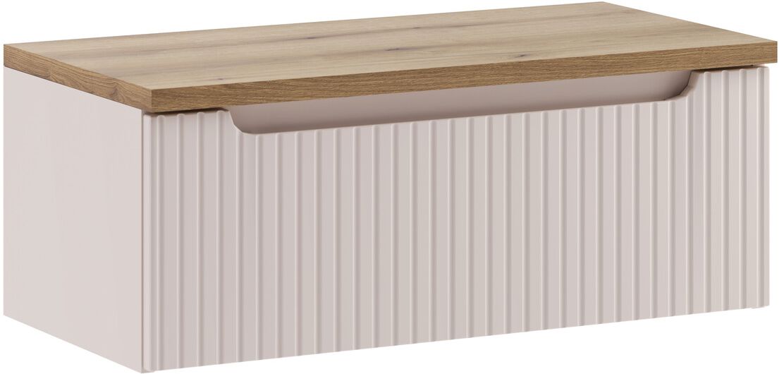 Set Kabinett Comad Nova Cashmere NOVA CASHMERE 82-80-40-1S, Arbeitsplatte Comad Nova Oak NOVA OAK A 89-80