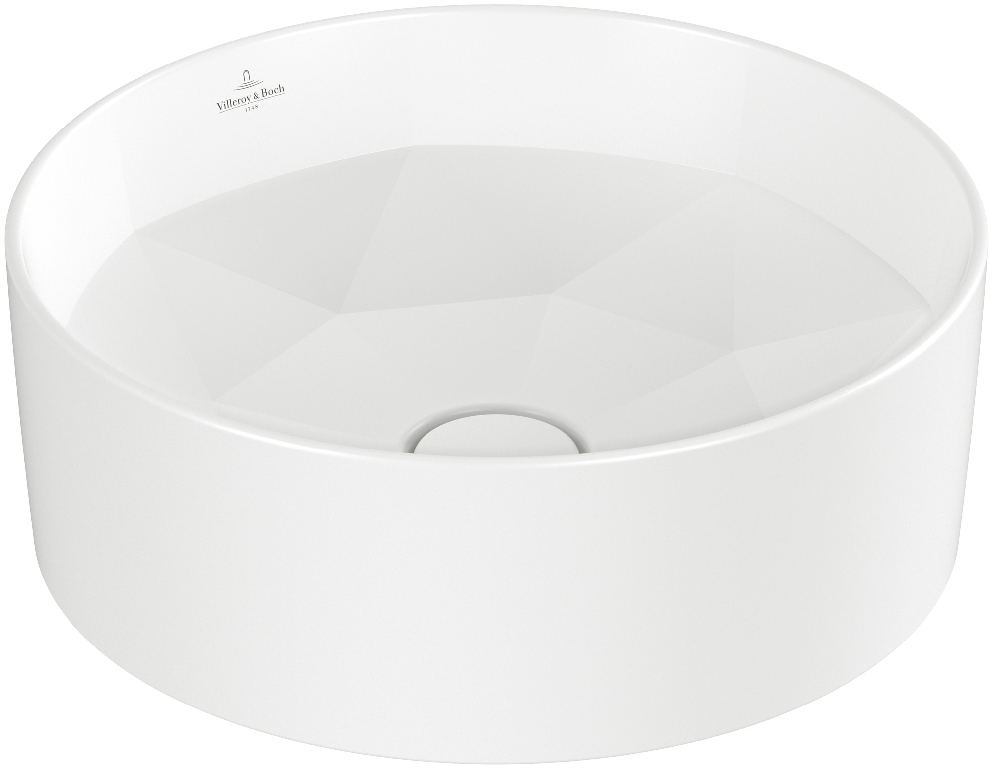 Villeroy & Boch Octagon Waschbecken 42x42 cm rund Aufsatzwaschbecken weiß 5A5640RW