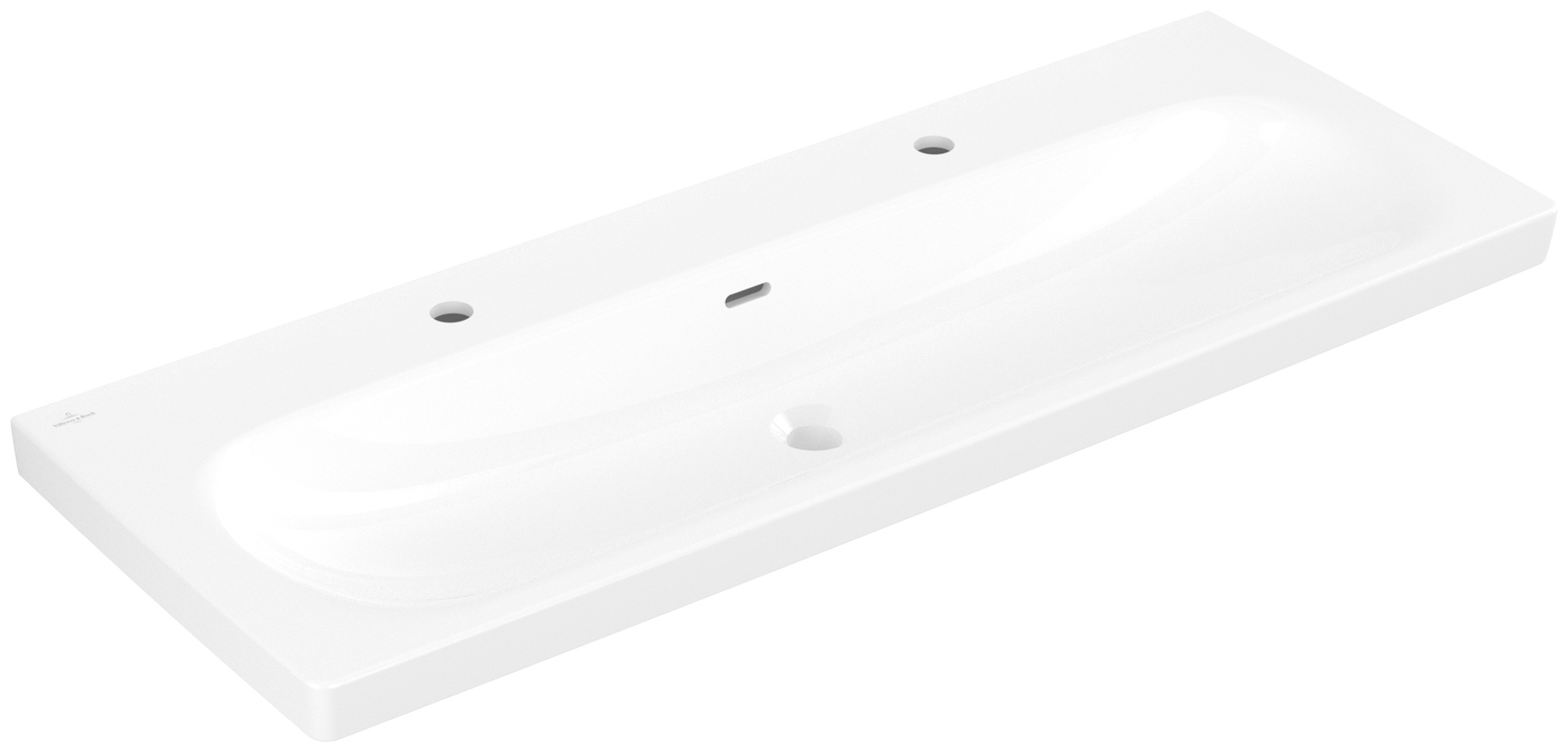 Villeroy & Boch Skyla Waschbecken 120x46 cm rechteckig Möbel weiß 5A51C4R1