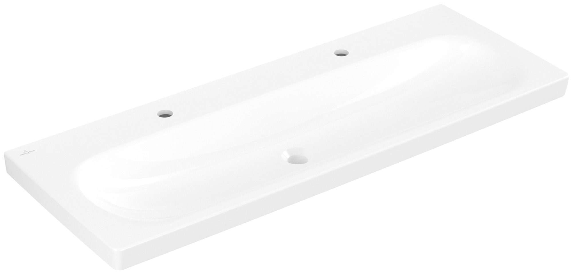 Villeroy & Boch Skyla Waschbecken 120x46 cm rechteckig Möbel weiß 5A51C2R1