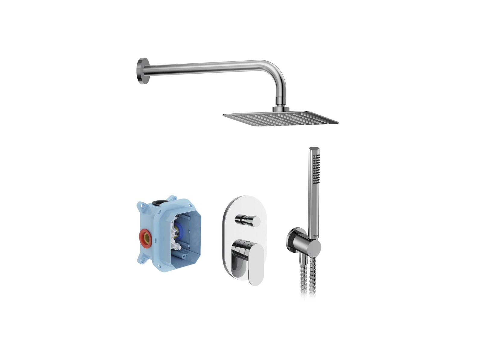 Ravak Chrome II Batteriesatz chrom X07S014