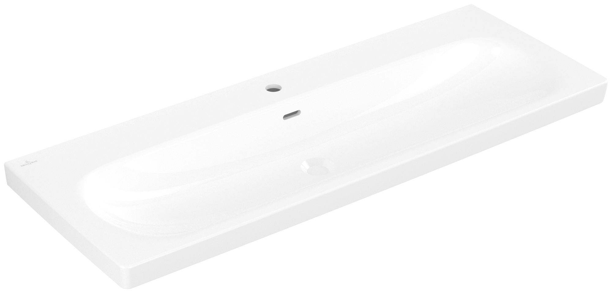 Villeroy & Boch Skyla Waschbecken 120x46 cm rechteckig Möbel weiß 5A51C5R1