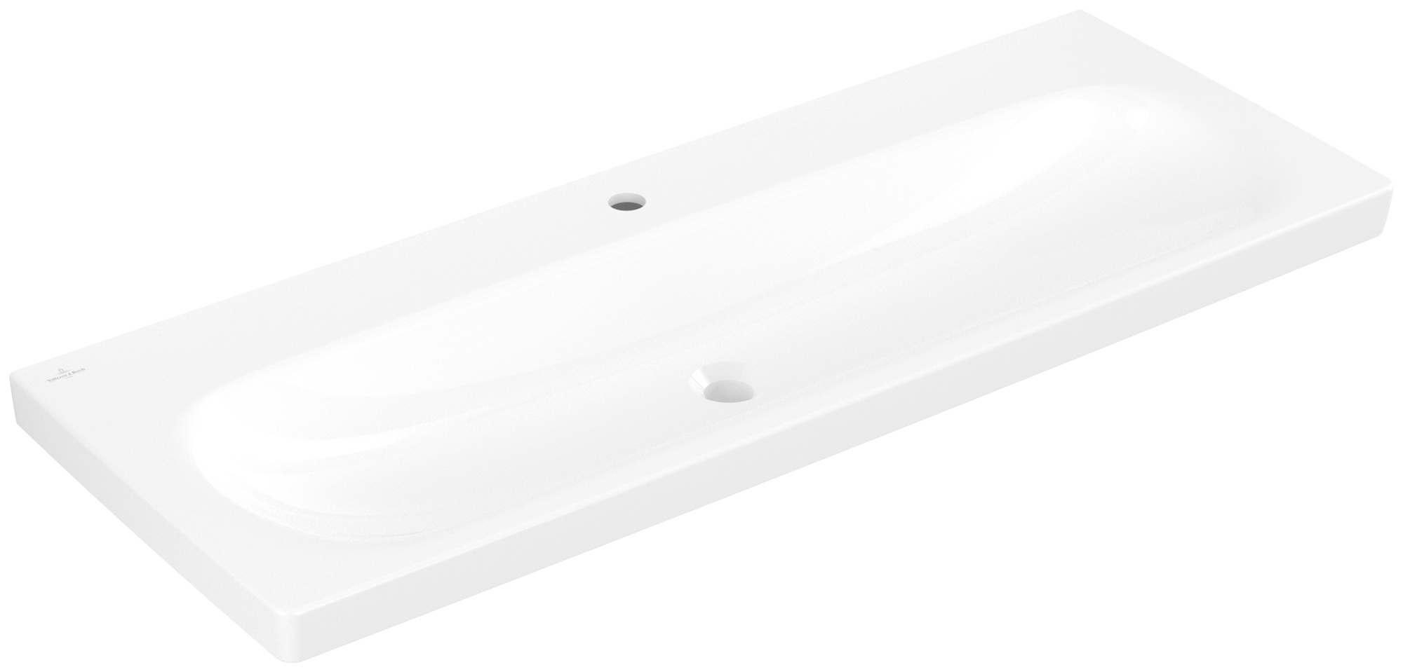 Villeroy & Boch Skyla Waschbecken 120x46 cm rechteckig Möbel weiß 5A51C101