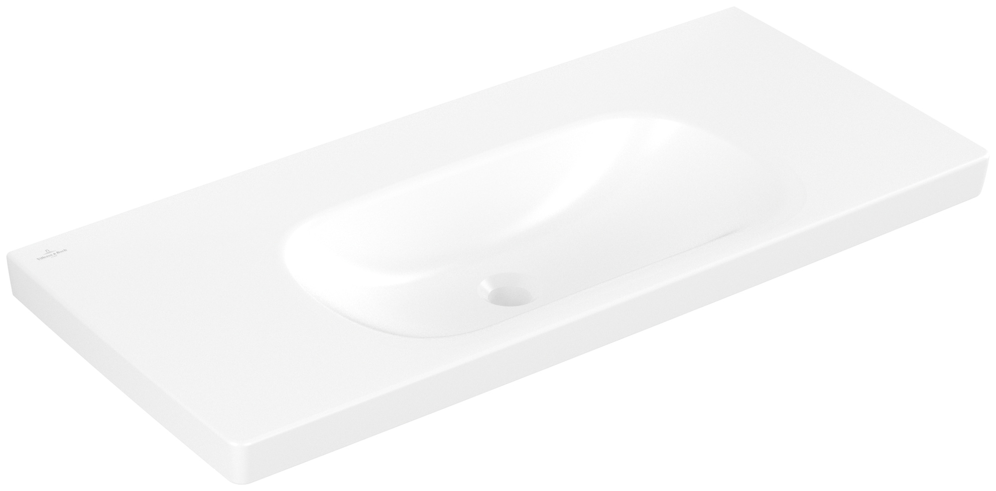 Villeroy & Boch Skyla Waschbecken 100x46 cm rechteckig Möbel weiß 5A51A3RW