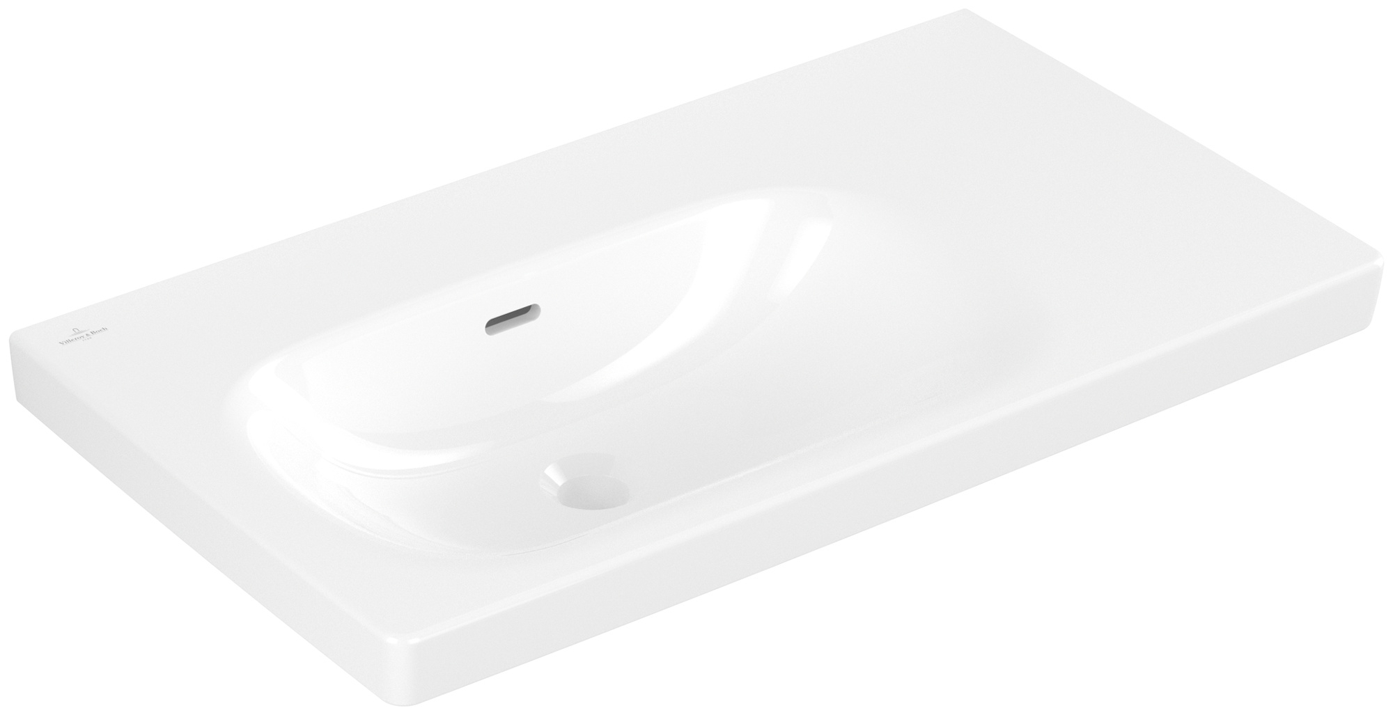 Villeroy & Boch Skyla Waschbecken 80x46 cm rechteckig Möbel weiß 5A52L3R1