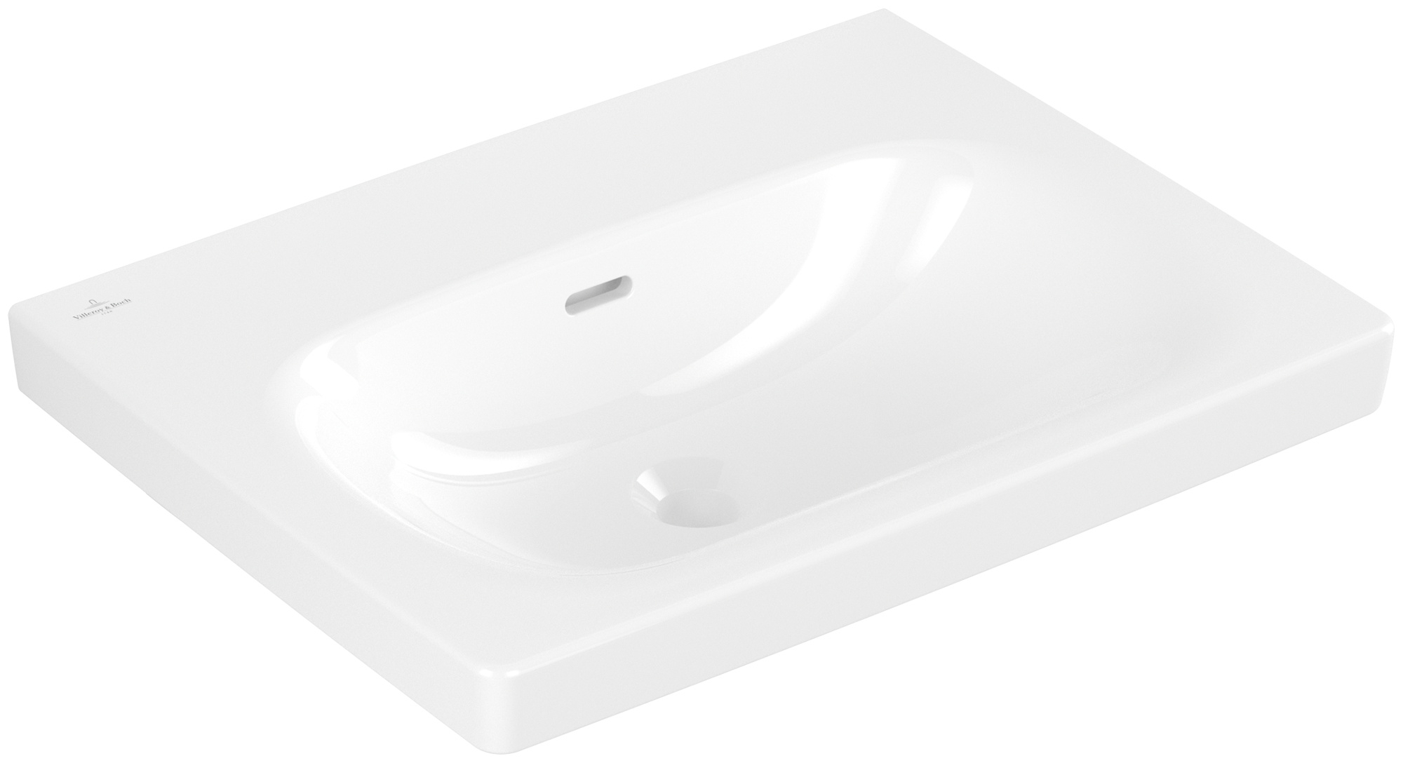 Villeroy & Boch Skyla Waschbecken 60x46 cm rechteckig Möbel weiß 5A516201