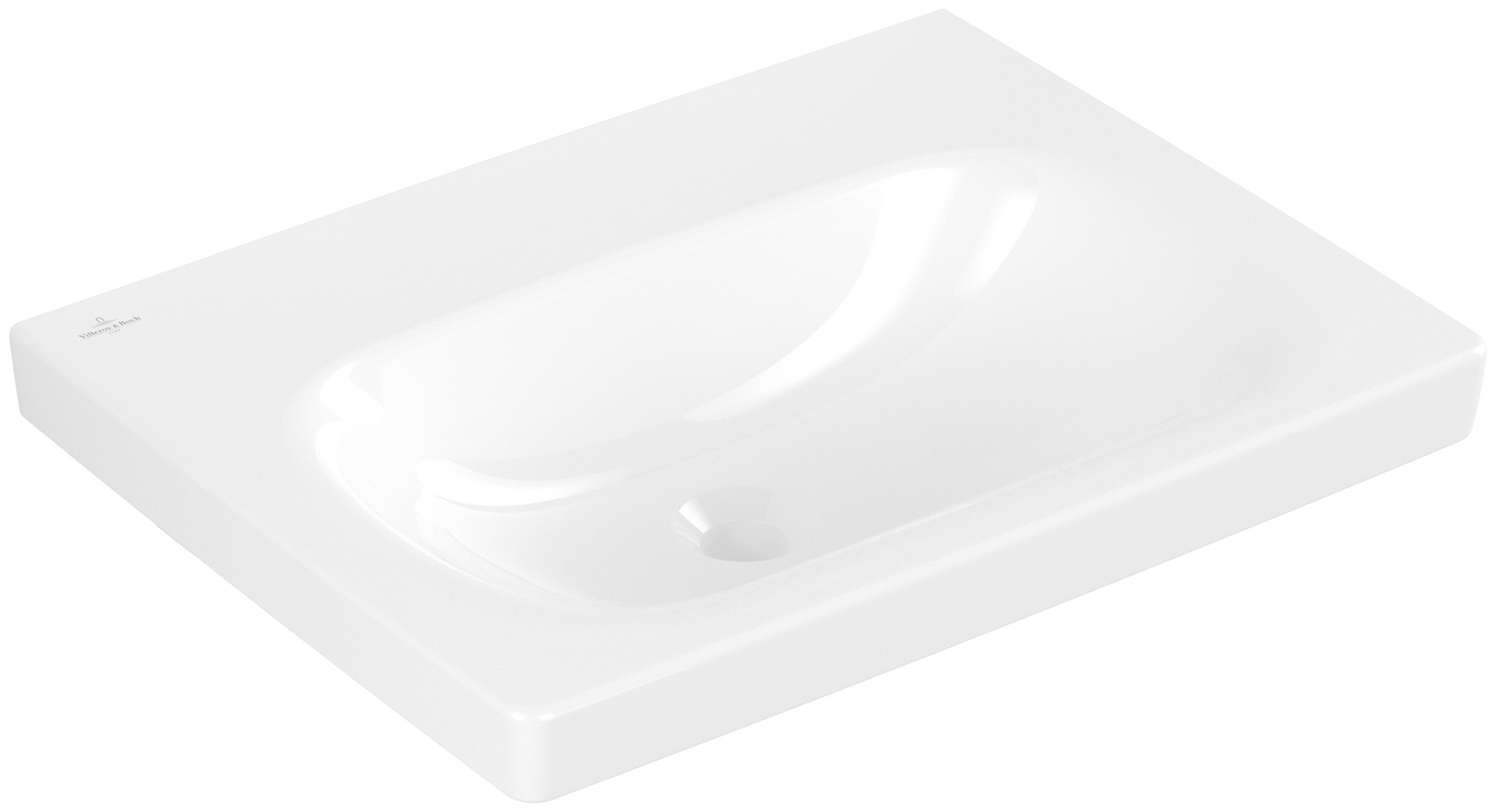 Villeroy & Boch Skyla Waschbecken 60x46 cm rechteckig Möbel weiß 5A516301