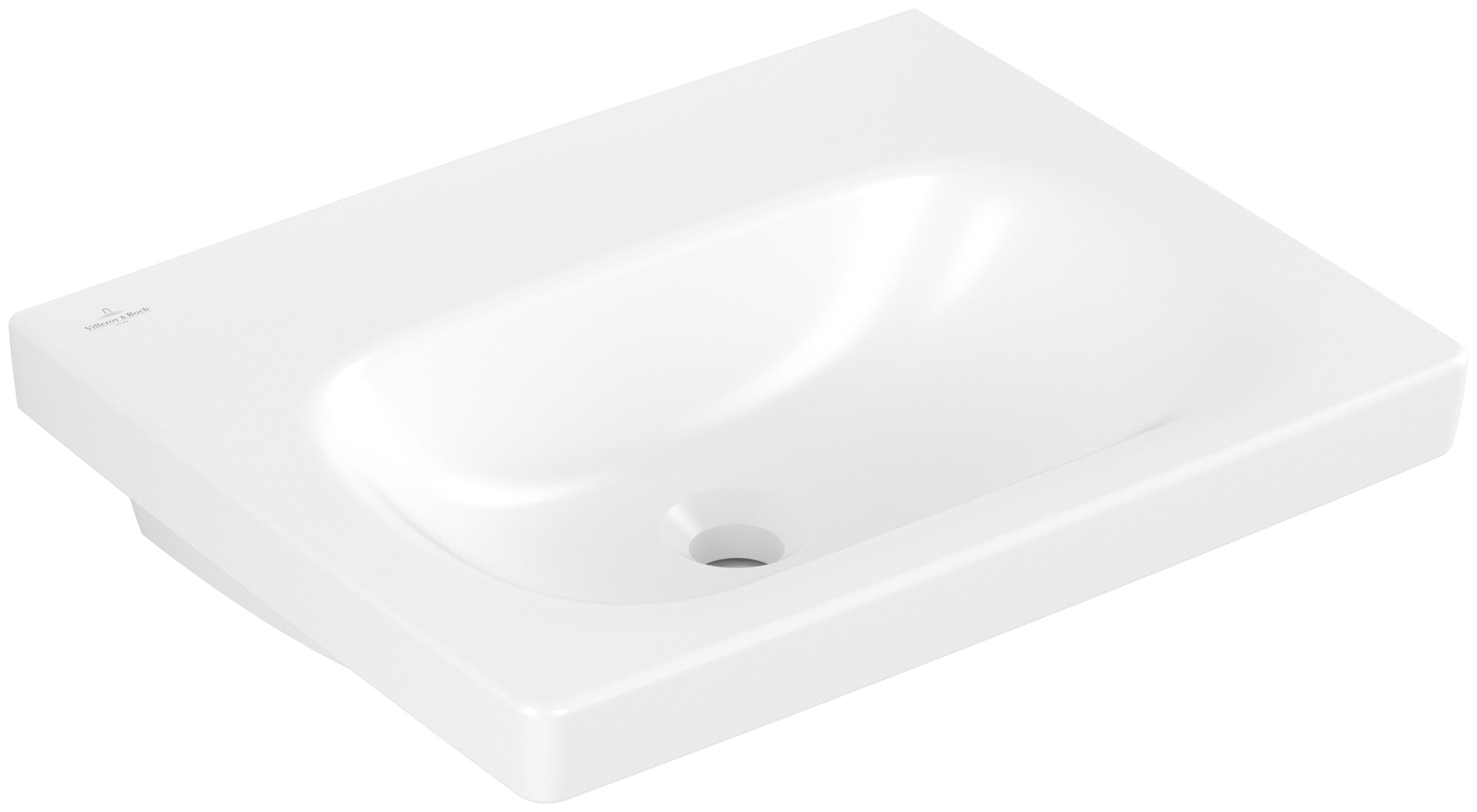 Villeroy & Boch Skyla Waschbecken 55x44.5 cm rechteckig Möbel weiß 5A5158RW