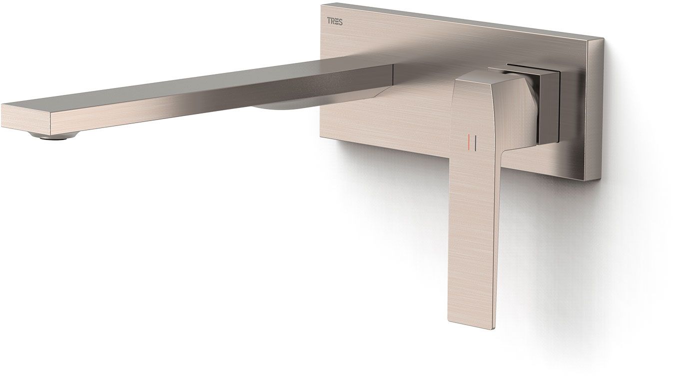 Tres Exclusive Waschtischarmatur Unterputz stahl 20230032AC