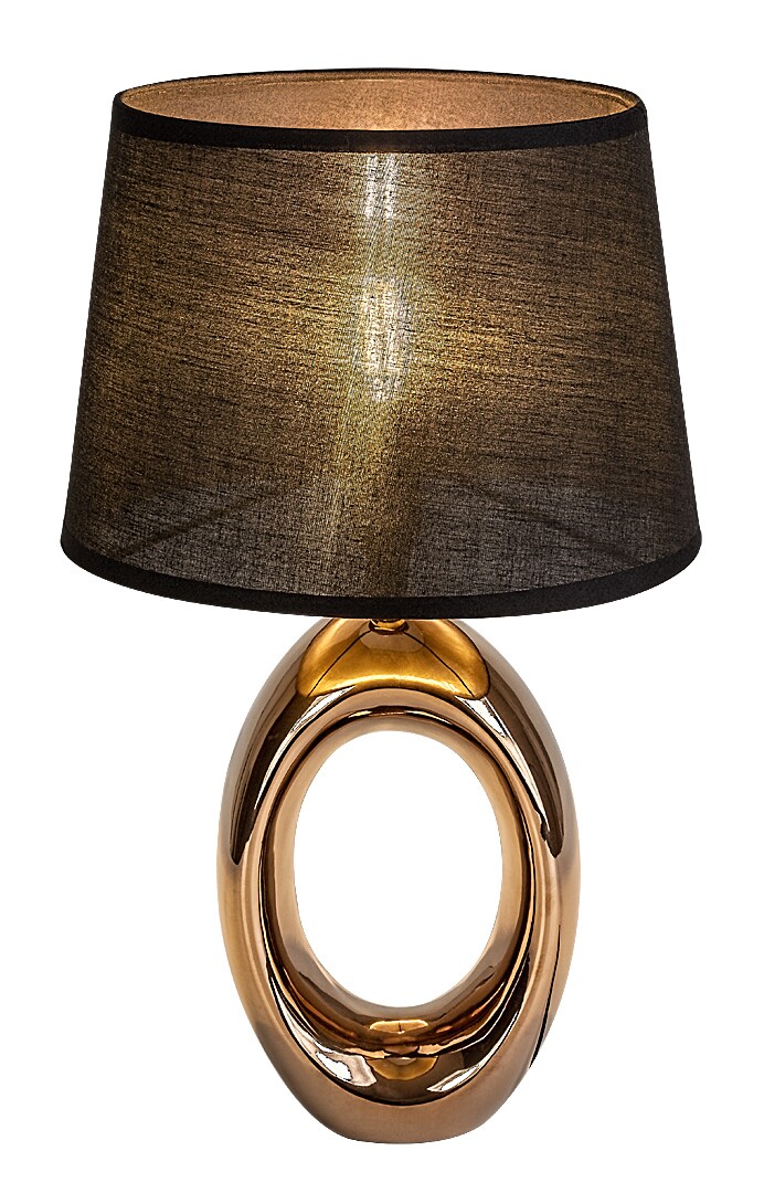 Rabalux Dalora Tischlampe 1x25 W schwarz-braun 74063