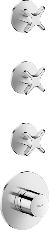 Axor One Duschbatterie Unterputz mit Thermostat chrom 48713000