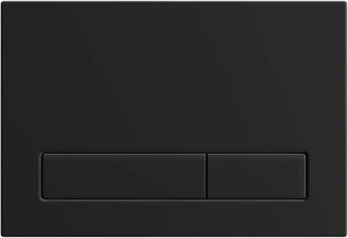 Excellent Tivo Betätigungsplatte für Toilette schwarz INEX.TI220.150.BL