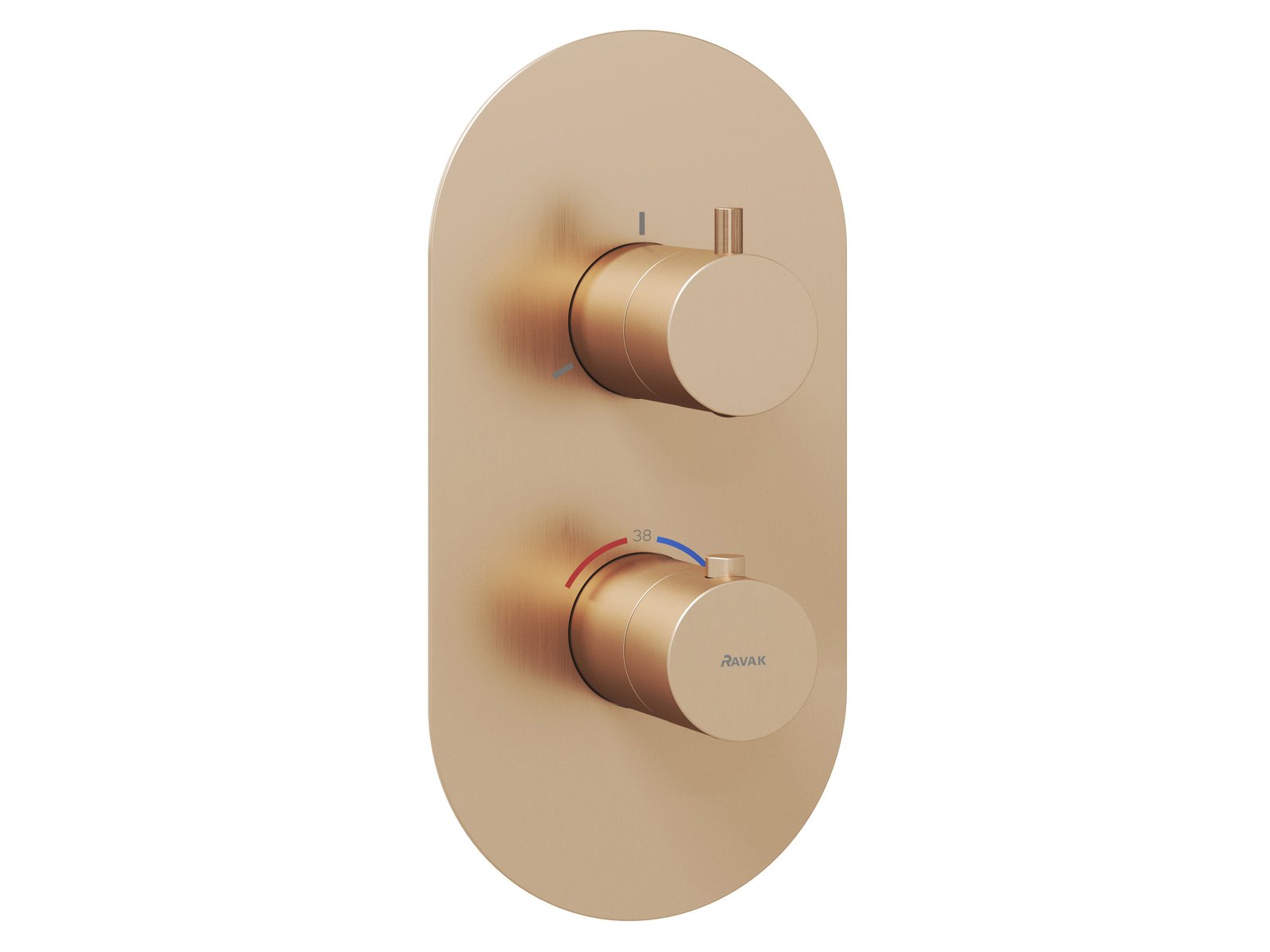 Ravak Espirit Badewannen- und Duscharmatur Unterputz mit Thermostat gold X070363