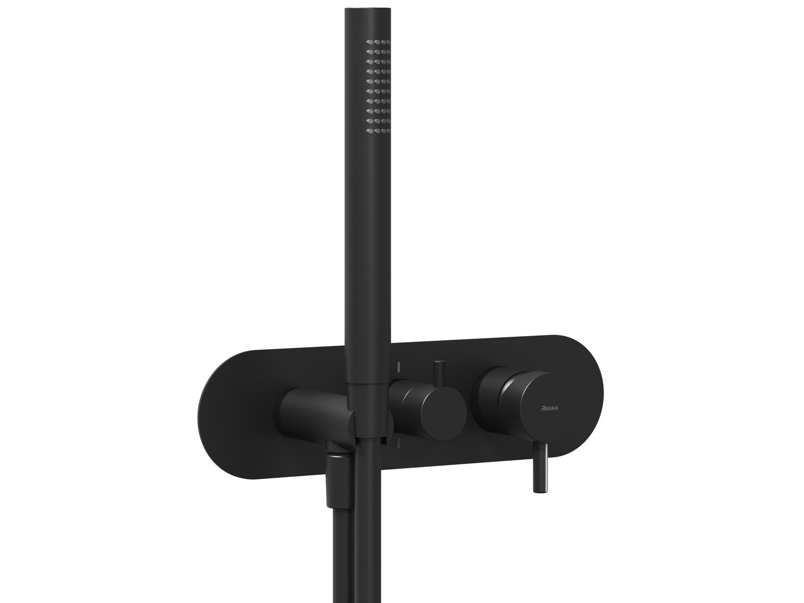 Ravak Espirit Badewannen- und Duscharmatur Unterputz schwarz X070287