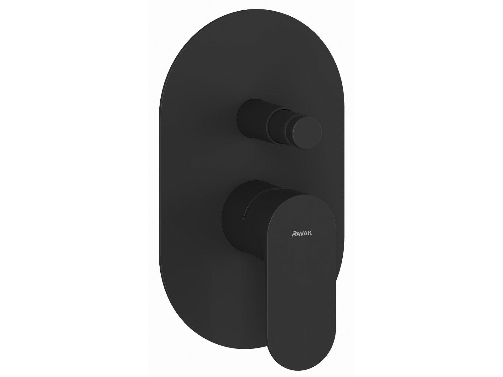 Ravak Eleganta Badewannen- und Duscharmatur Unterputz schwarz X070298