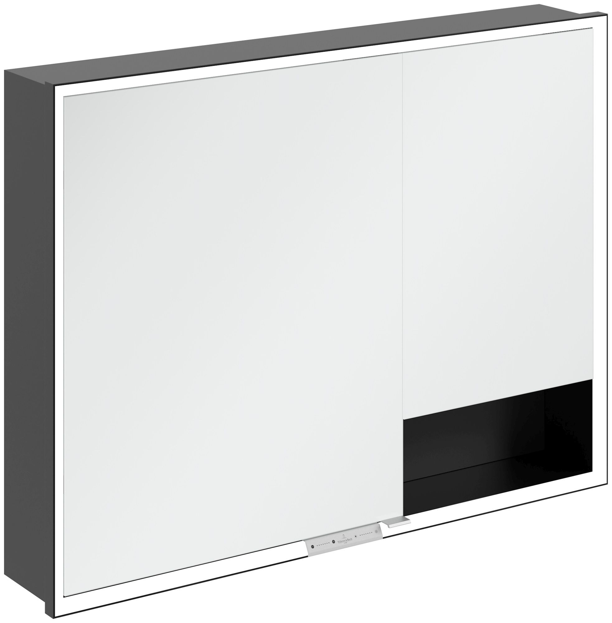 Villeroy & Boch My View+ Kabinett 100x16.8x75 cm Spiegelschrank schwarz B48210VL