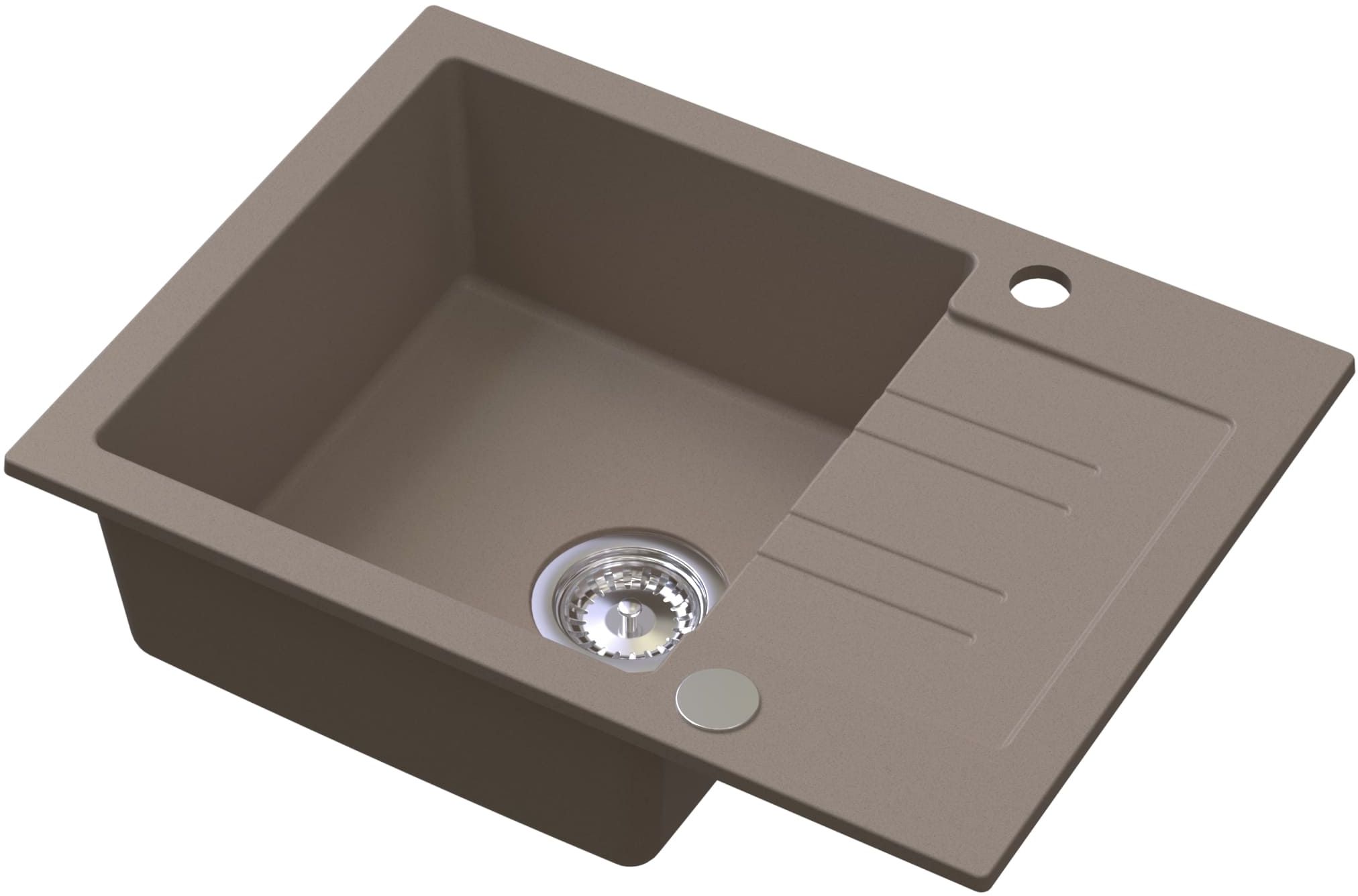 Ruvetti Pino Granitspüle 60x44 cm beige 3001PI_BE120_W