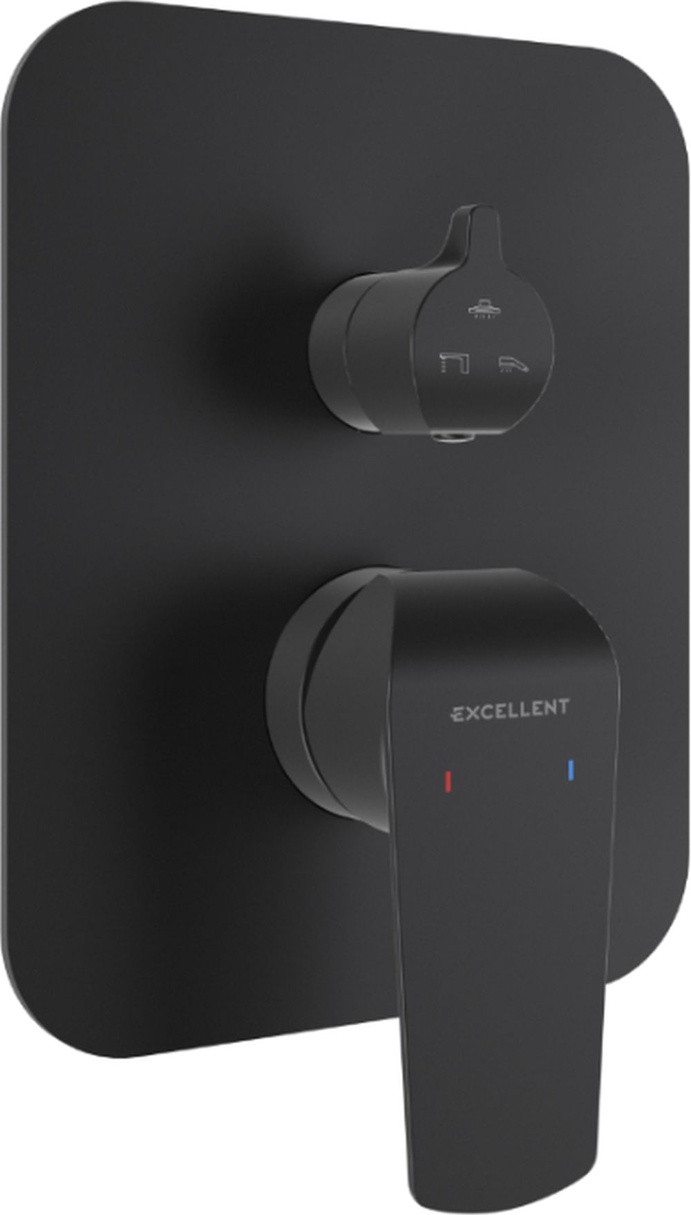 Excellent Clever 2.0 Badewannen- und Duscharmatur Unterputz schwarz AREX.4147BS