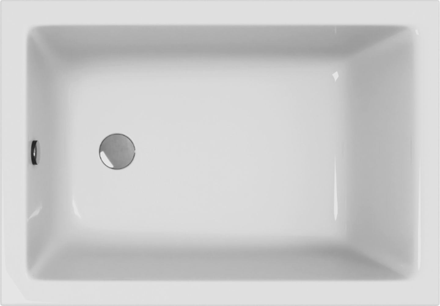 Excellent Marella Rechteckige Badewanne 100x70 cm weiß WAEX.MAE.100.070.WH