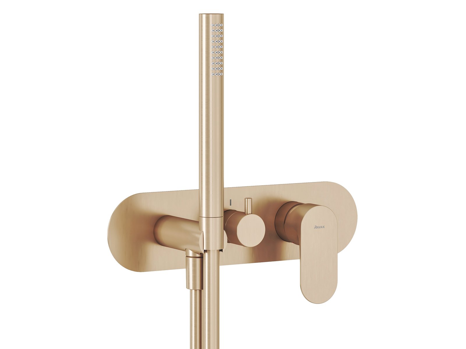 Ravak Eleganta Badewannen- und Duscharmatur Unterputz mit Thermostat gold X070370