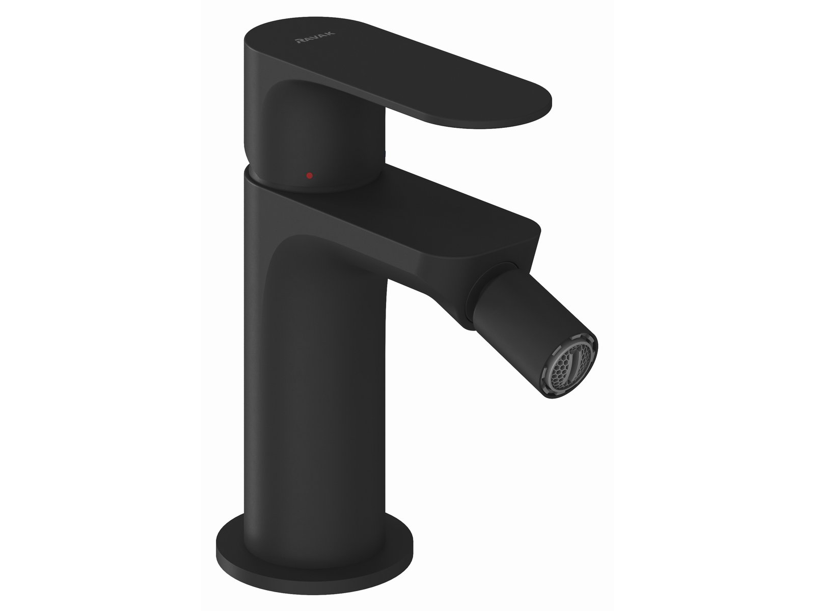 Ravak Eleganta Bidet-Wasserhahn stehend schwarz X070295