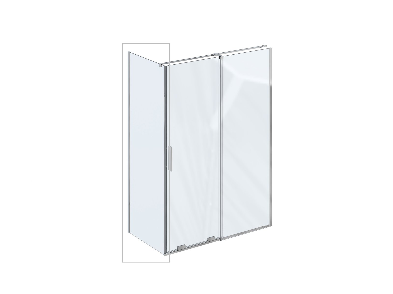 Ravak Roll Duschwand 90 cm chrom Glanz/durchsichtiges Glas X90V70C00Z1