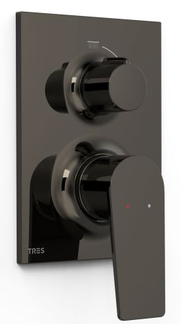 Tres Project Waschtischarmatur Unterputz schwarz 22128110KM
