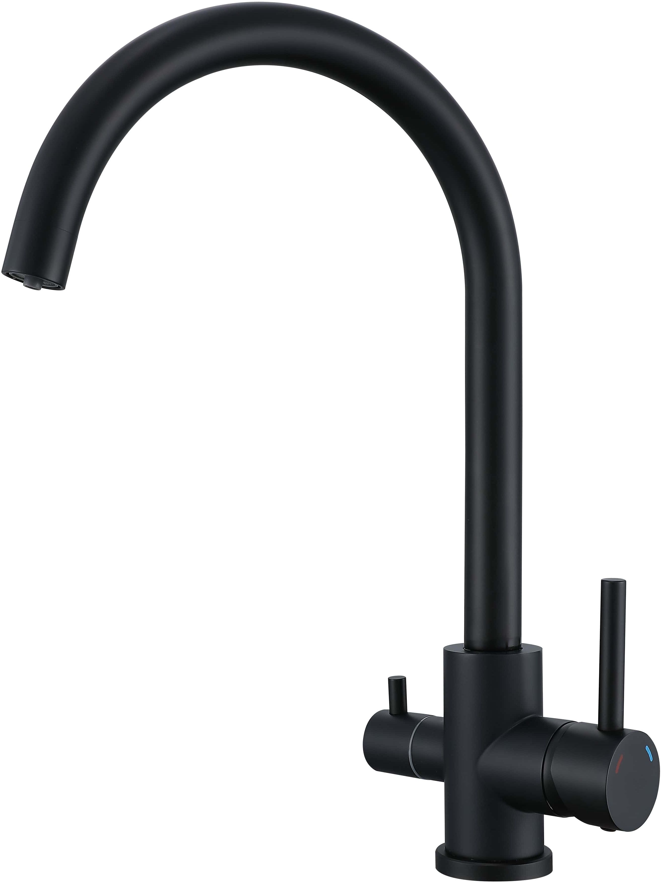 Ruvetti Antilia Wasserhahn mit Wasserfilter Stehend schwarz 1007MB