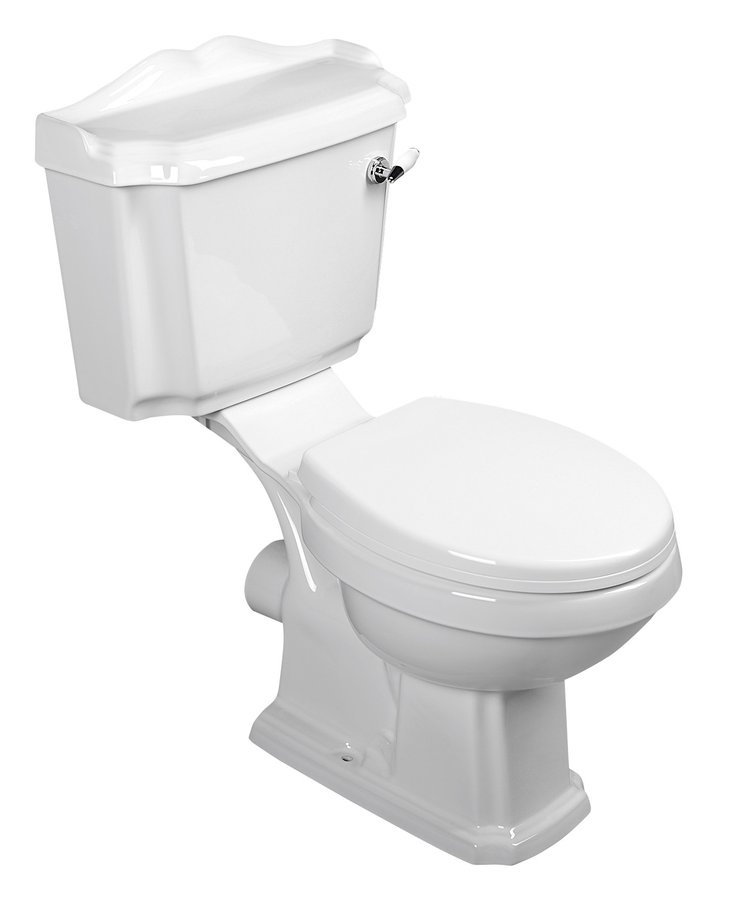 Aqualine Antik Kompakte Toilette weiß AK107-01