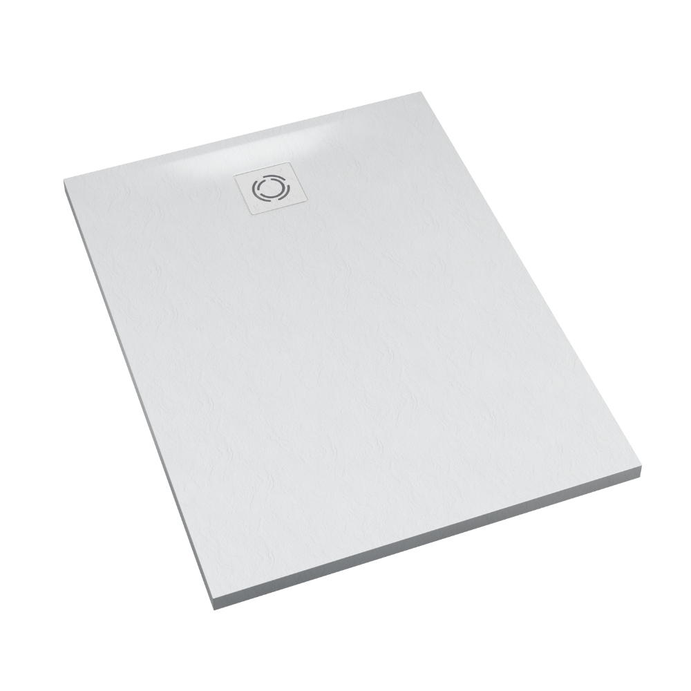 Schedline Magnific White Stone Rechteckige Duschwanne + Abdeckung 140x90 cm weiß 3SP.M1K-90140/B/ST-M9/B/ST