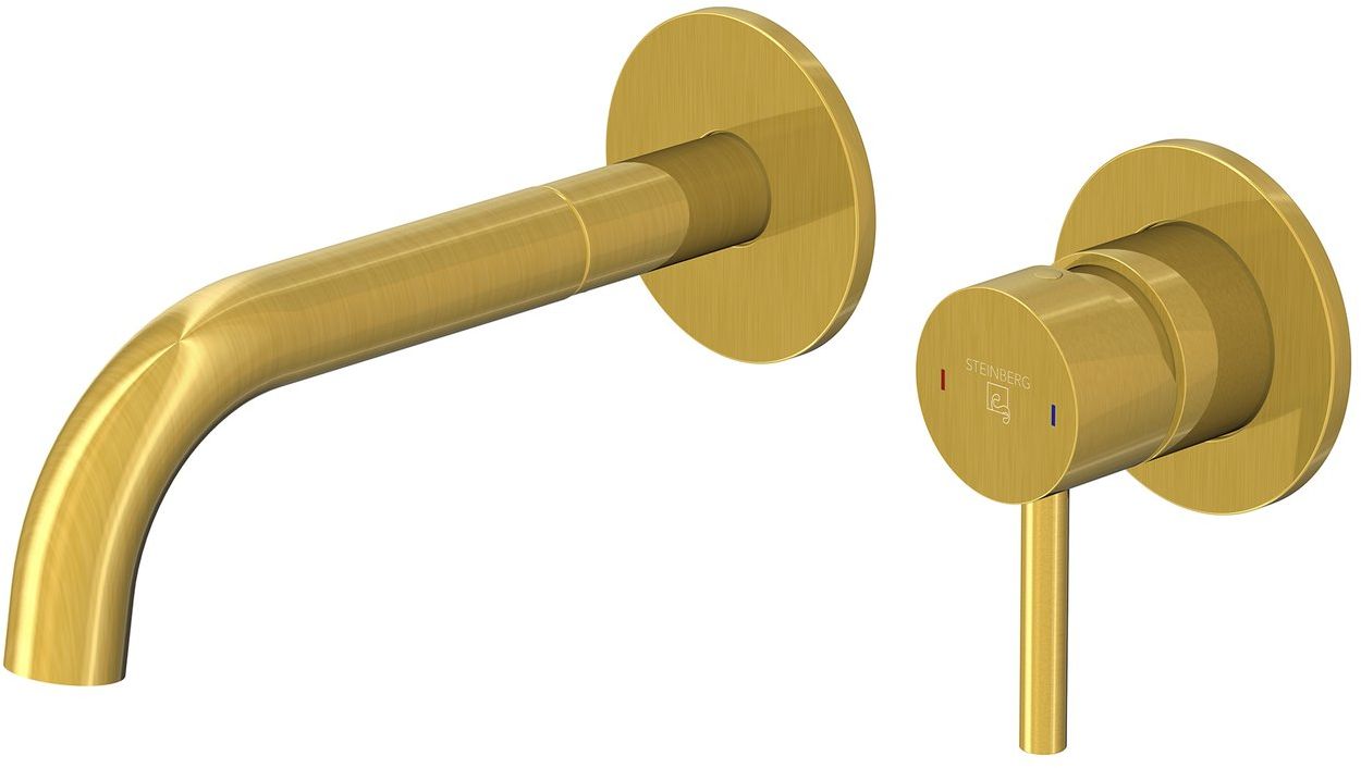 Steinberg 100 Waschtischarmatur Unterputz gold 10018143BG