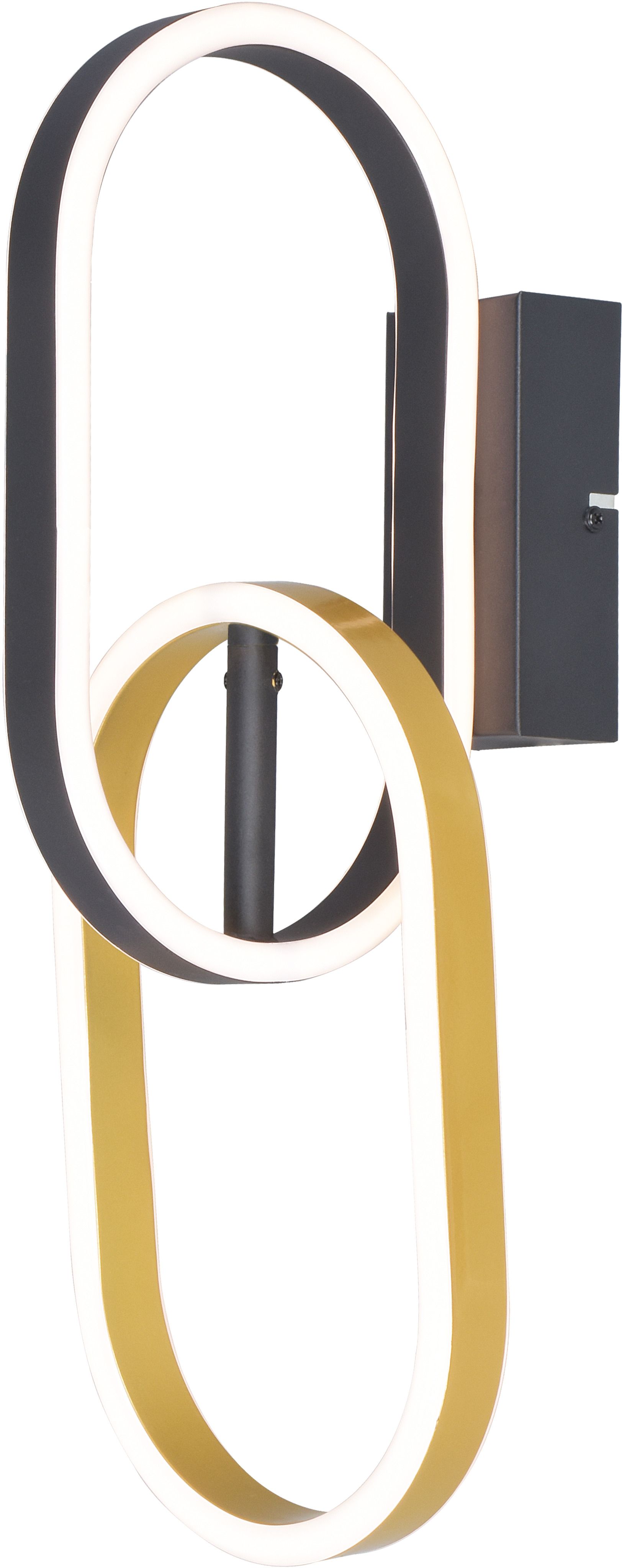 Zuma Line Ravon Wandleuchte 1x12 W schwarz-gold W241145502