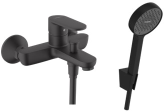Set Badewannen- und Duscharmatur Hansgrohe Vernis Blend 71440670, Duschset Hansgrohe Activera Select S 28052670