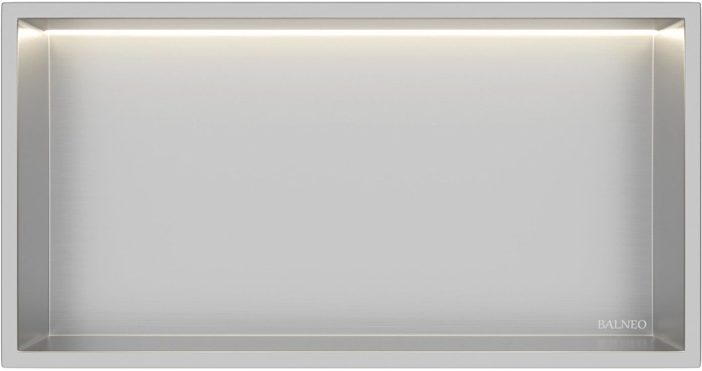 Balneo Wall Box LED Inox Nischenregal 60 cm B0101010109-2