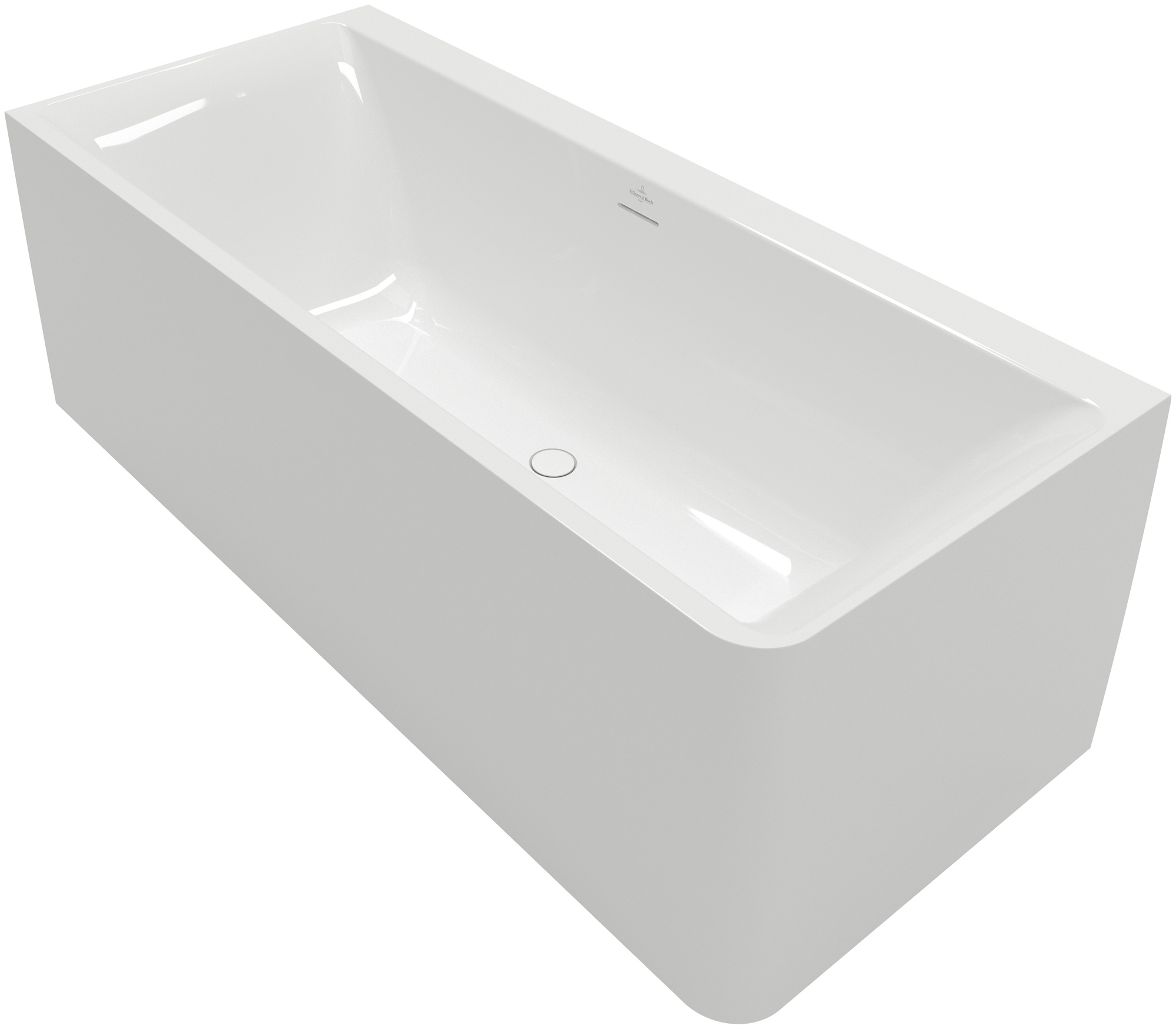 Villeroy & Boch Subway 3.0 Wandmontierte Badewanne 180x80 cm rechteckig weiß UBQ180SBW9CL00TV01