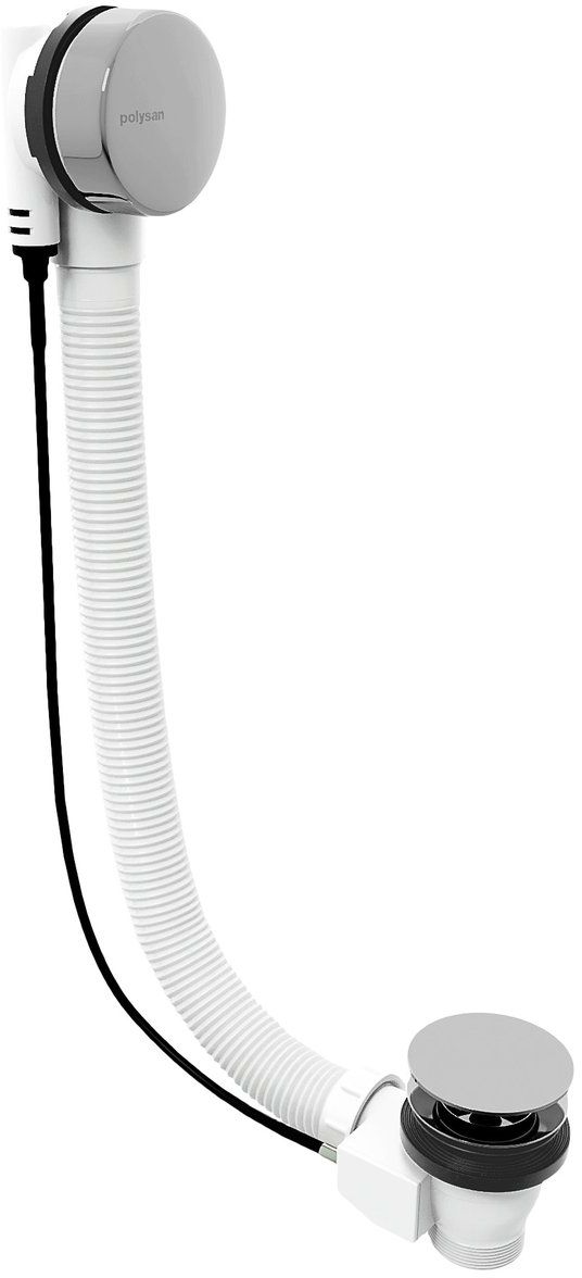 Polysan Marble Badewannensiphon chrom 11042