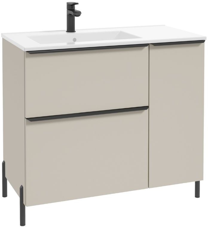 Defra Nino Unterschrank 90x45x70 cm Unterschrank stehend beige 304-D-09003