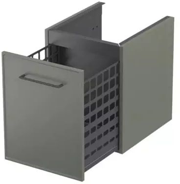 Oristo Lagom Unterschrank 40x45.5x50 cm Seitenschrank hängend grün OR53-SN1S-40-17